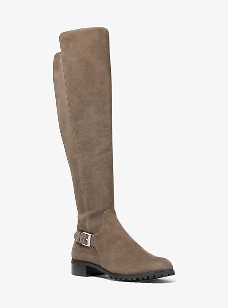 branson boot michael kors|Branson Stretch Suede Boot .